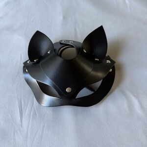 Mariemur Kitty Leather Mask - ONE SIZE